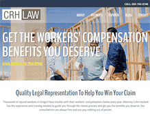 Tablet Screenshot of crhackettlaw.com